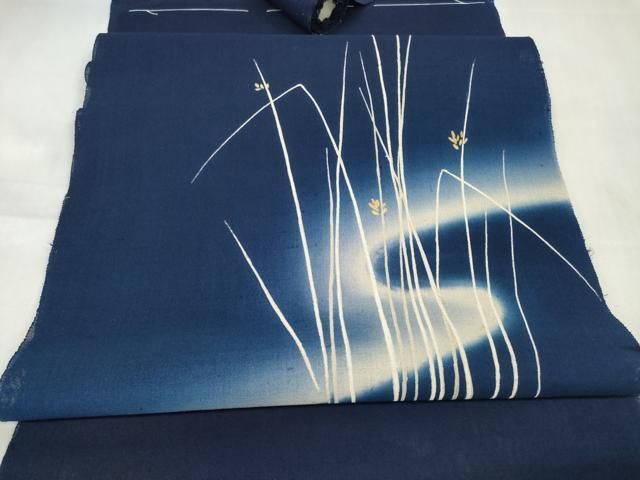 平和屋着物＊夏物 名古屋帯 帯反物 流水花文 ♥ zzz