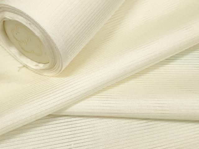 平和屋着物＊夏物 長襦袢 反物 着尺 絽 生成り色 ♥ zzz