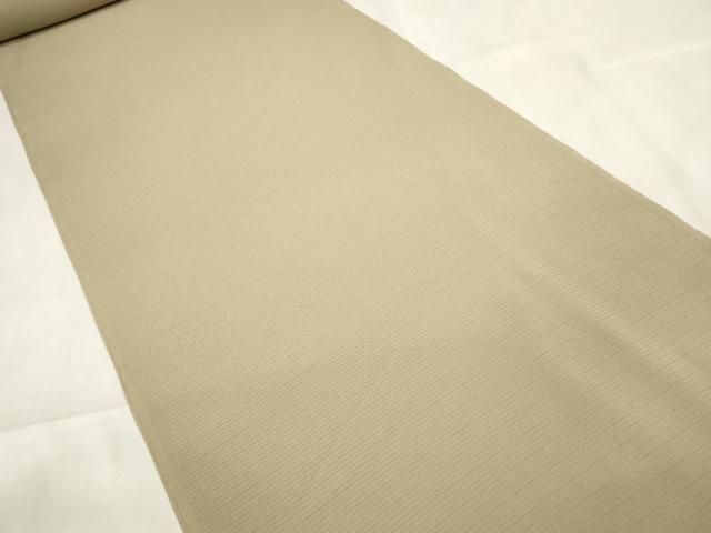 平和屋着物＊夏物 色無地 反物 着尺 絽縮緬 利休茶色 洗える着物 ♥ zzz