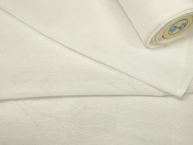 平和屋着物＊夏物 長襦袢 反物 着尺 萩紋紗 生成り色 洗える着物 未