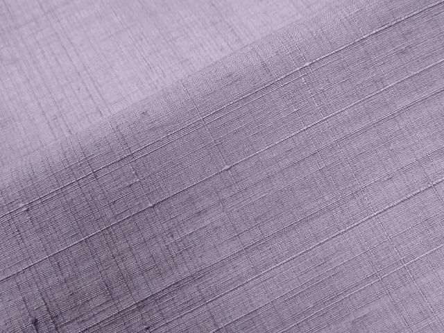  平和屋着物●結城紬 色無地 浅紫色 正絹 yc 紬 着物