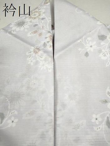 平和屋着物＊夏物 小紋 絽 花唐草文 やまと謹製 洗える着物 CABB2348ze