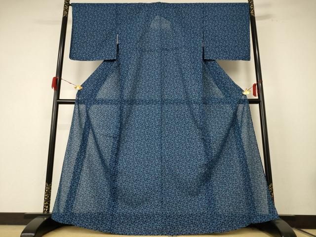 平和屋着物＊夏物 小紋 紗 花づくし 洗える着物 ♥ jd