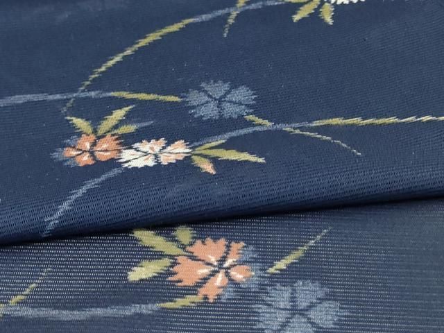  平和屋着物＊夏物 小紋 絽 芝花文 洗える着物 jd 小紋 着物