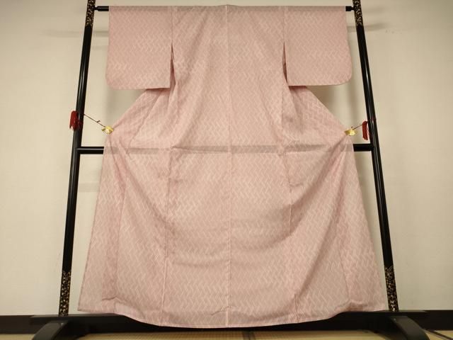 平和屋着物＊夏物 小紋 絽 網目文 洗える着物 jd