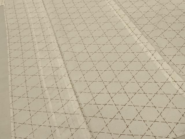  平和屋着物＊夏物 小紋 絽 格子柄 洗える着物 jd 小紋 着物