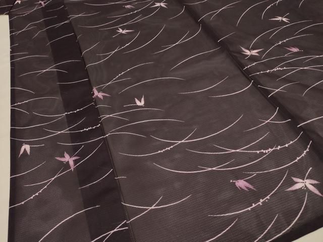 平和屋着物＊夏物 小紋 絽 蜻蛉 芝 洗える着物 AABE7446jd - メルカリ