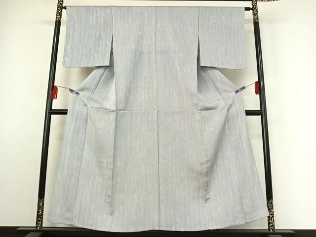 平和屋着物▽上質な小紋 単衣 霞文 正絹 jh