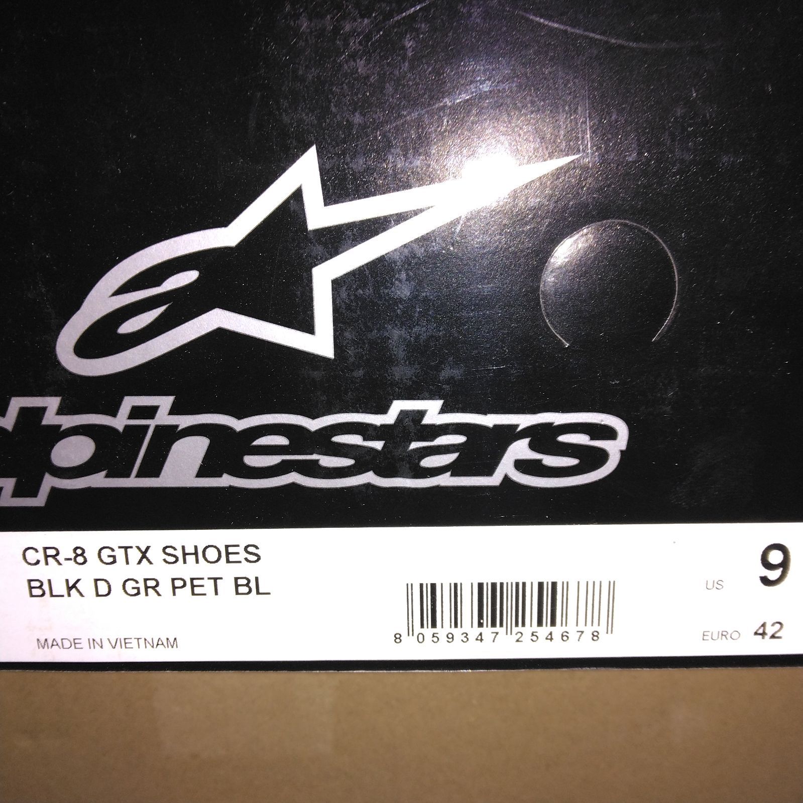 在庫1点のみ！ alpinestars アルパインスターズ CR-8 GORE-TEX SHOE