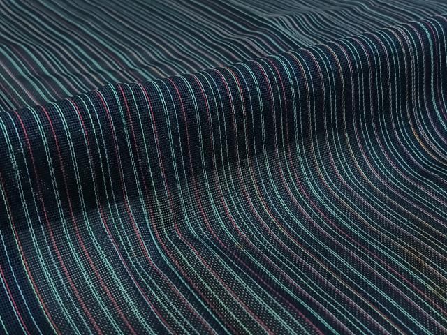  平和屋着物▽道行コート スリーシーズン 春夏秋 塵除け 縞 正絹 jh 羽織 着物 浴衣