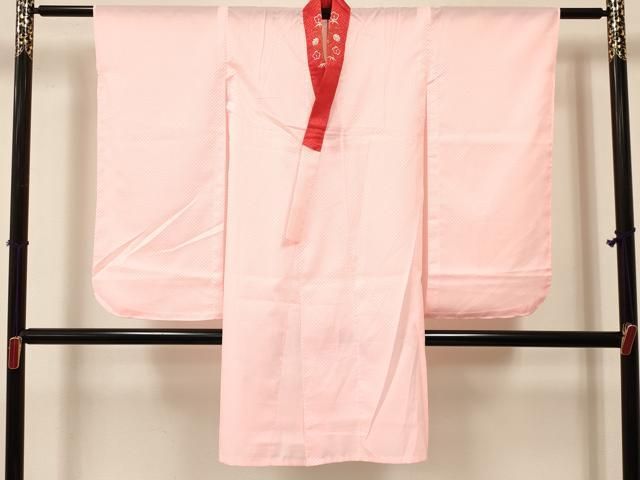 平和屋着物 七五三 女の子 ７歳 祝着 四つ身 襦袢 単衣 半衿刺繍 セット 几帳御所車花文 金彩 ma 着物 着物ドレス 着物 浴衣 和小物 キッズ服(100cm~)