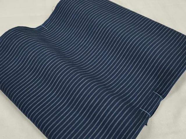 平和屋着物＊夏物 竺仙 浴衣 反物 着尺 縞 高島屋扱い 証紙付き 綿 ♥ zzz