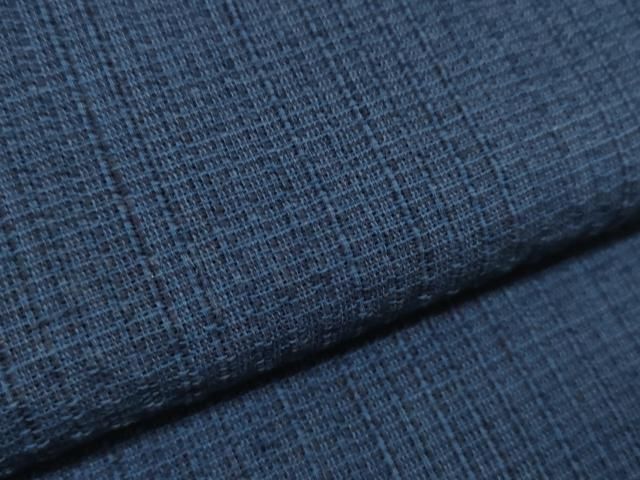 平和屋着物＊夏物 阿波しじら織 浴衣 反物 着尺 紺色 箱・証紙付き 綿