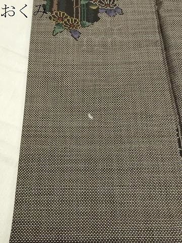 雪輪重ね花文 正絹