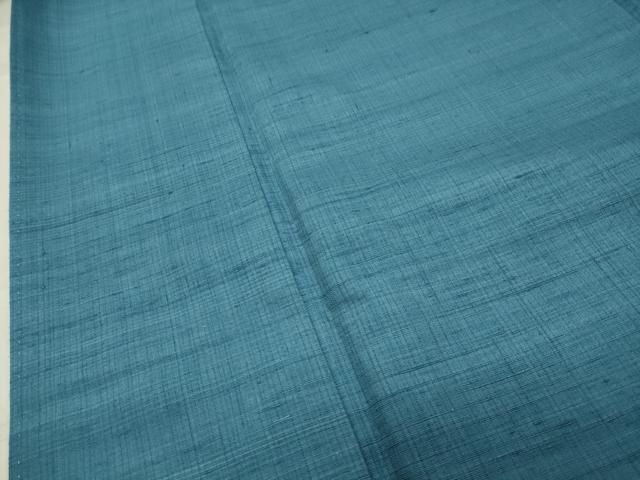  平和屋着物●上質な紬 浅縹色 ロング丈 正絹 gh 紬 着物