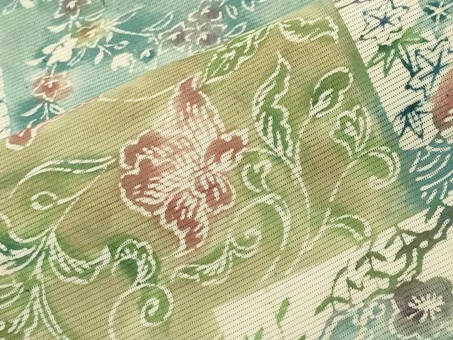 型染め 色紙重ね花文