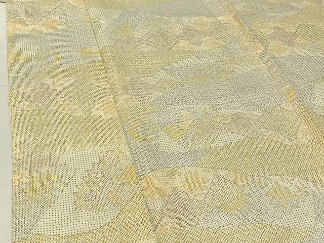 平和屋着物▽本場染大島紬 単衣