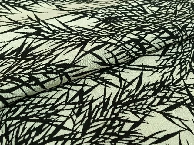  平和屋着物▽上質な小紋 単衣 草葉文 正絹 jh 小紋 着物