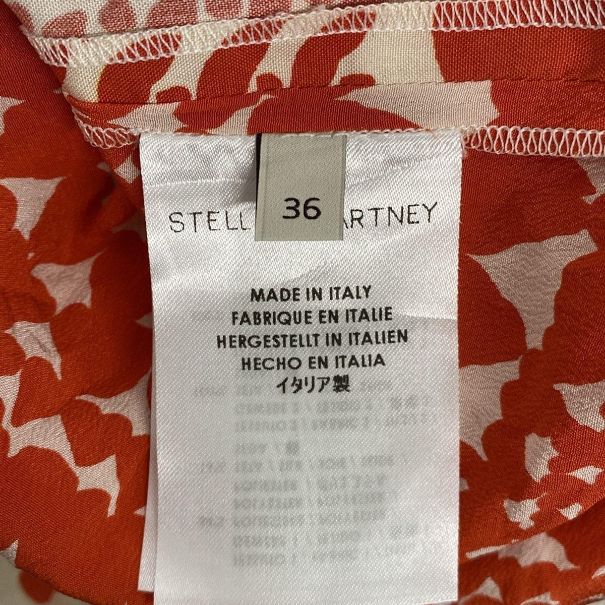 STELLA McCARTNEY ステラマッカートニー ワンピース 36 レッド レディース stellamccartney(ステラマッカートニー) ワンピース サイズ36 M