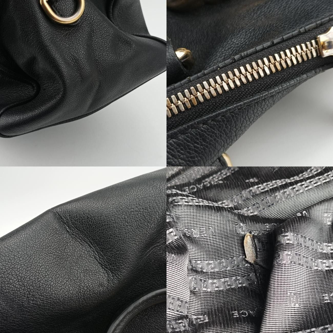 ヴェルサーチェ(ヴェルサーチ)VERSACEラ メドゥーサ パラッツォ ボウリング ブラック レザー CLG007 757 753 374 - メルカリ