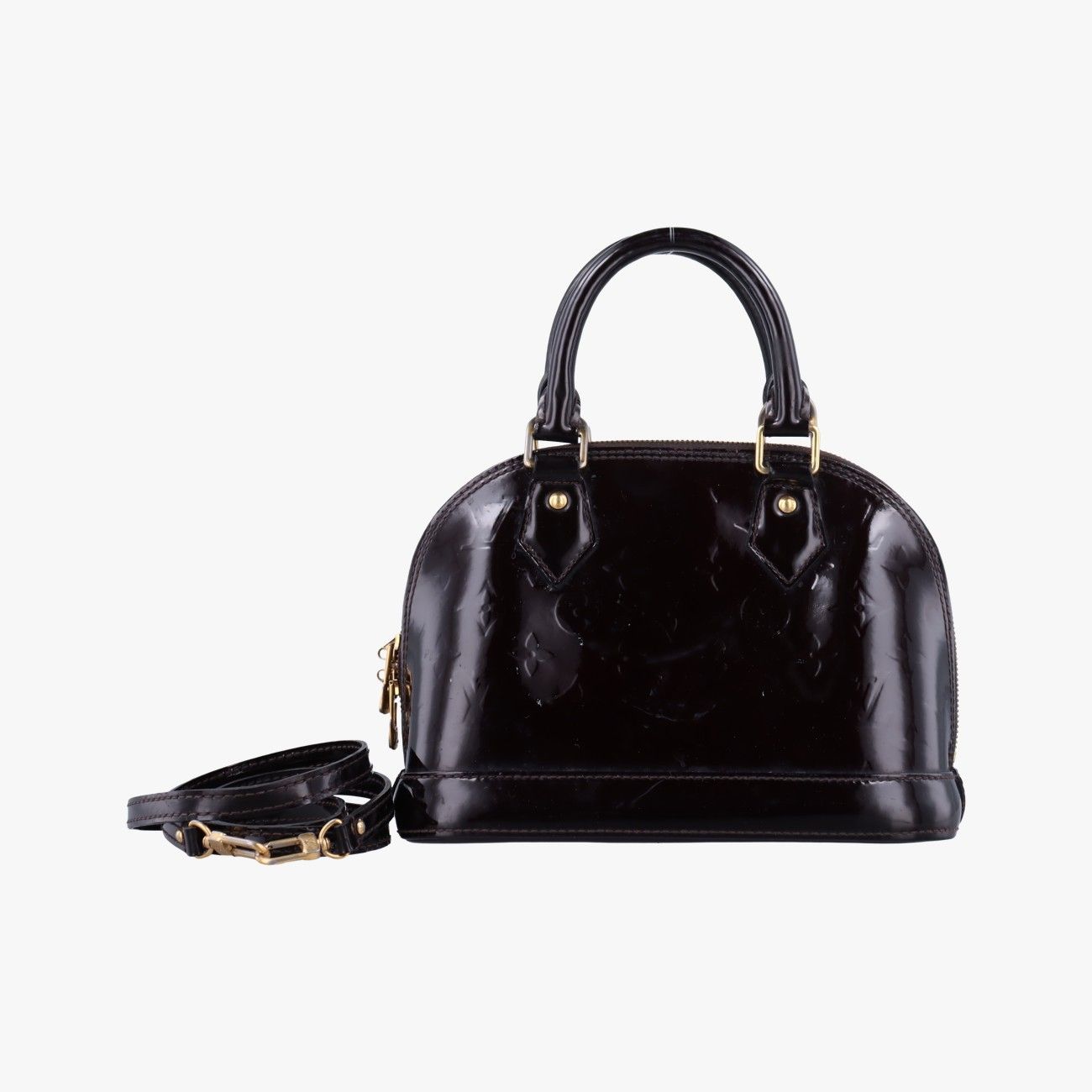 ルイヴィトンLouis VuittonアルマBB アマラント ヴェルニ M 91678 MI 4183