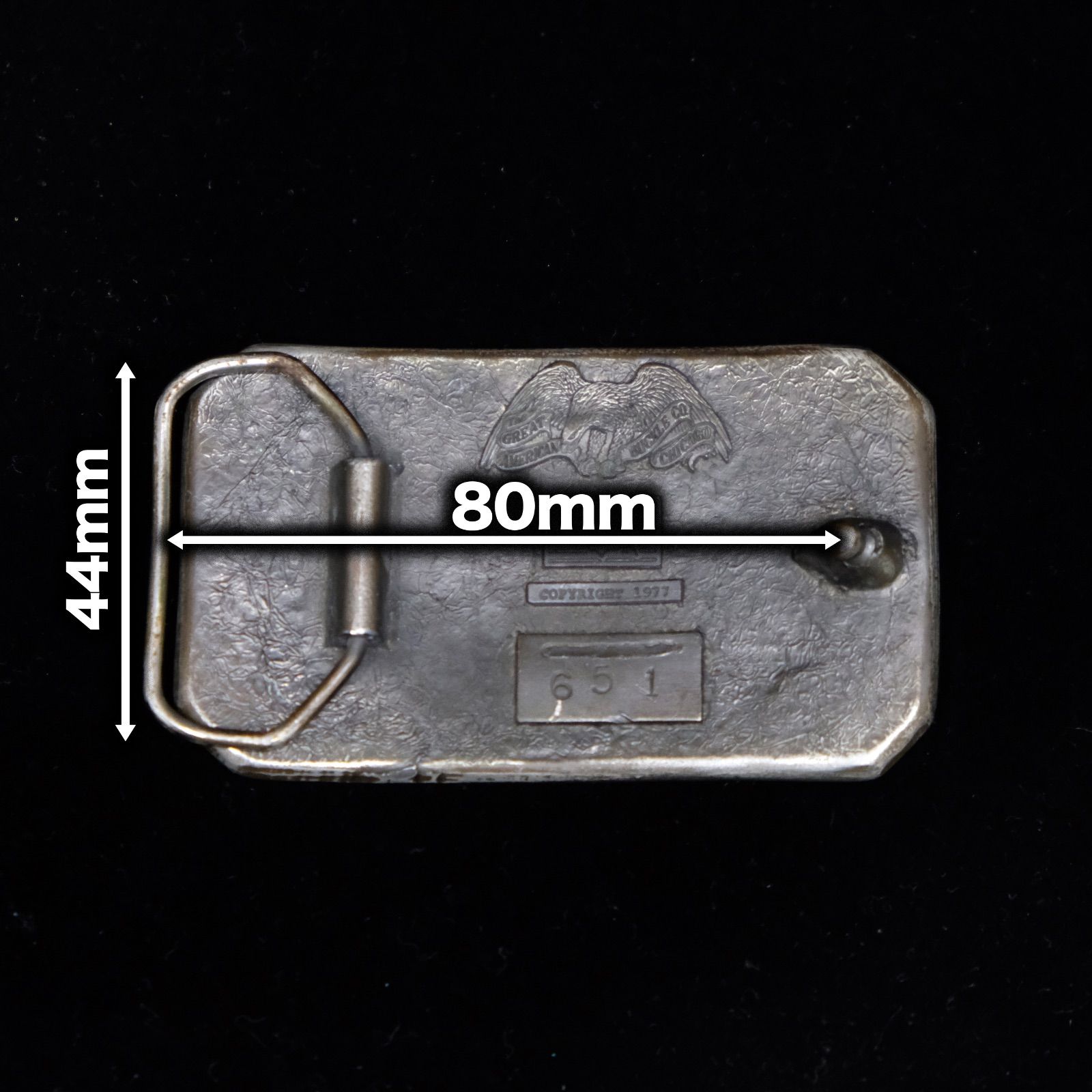 70's USA製 Indian Mortorcycle ベルトバックル GREAT AMERICAN BUCKLE