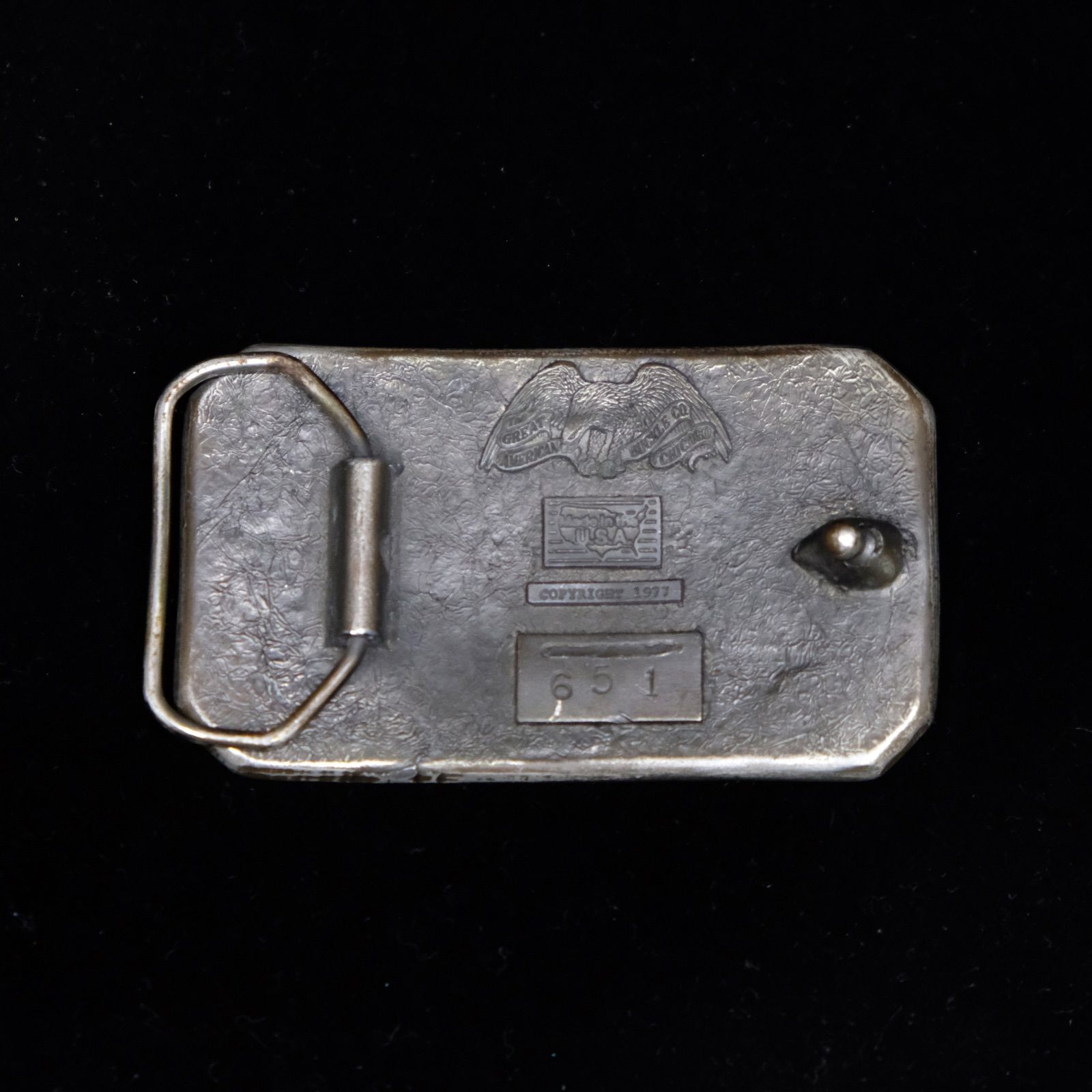 70's USA製 Indian Mortorcycle ベルトバックル GREAT AMERICAN BUCKLE