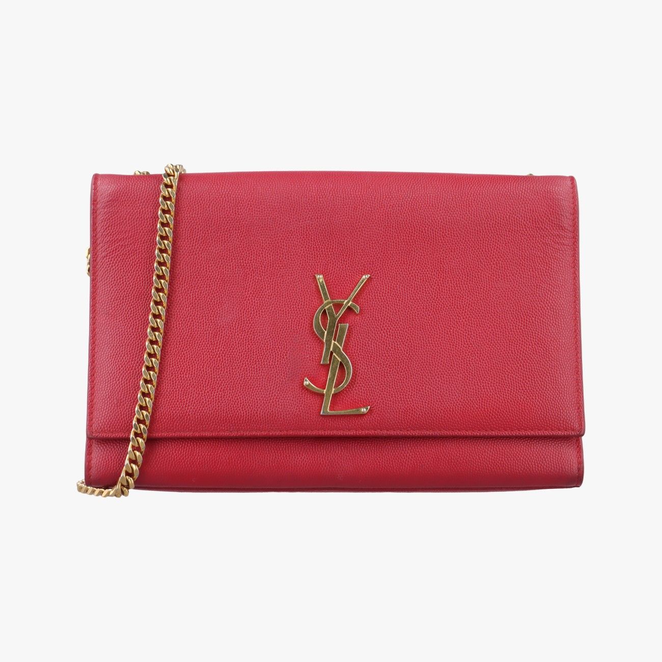 イヴサンローランYves Saint Laurentケイト レッド キャビアスキン 364021 .1116