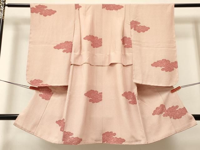 平和屋着物 七五三 女の子 ３歳 祝着 三つ身 雲取り青海波 ma