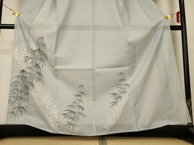 平和屋着物＊夏物 訪問着 絽 笹紋紗 金彩 洗える着物 AABE8982jd