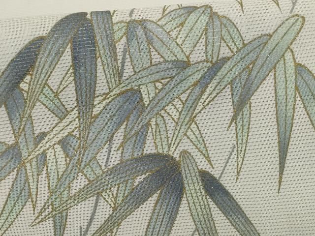 平和屋着物▽男性　訪問着　単衣　笹の葉文　金彩　洗える着物　DAAW9202sf 平和屋着物＊夏物 訪問着 絽 笹紋紗 金彩 洗える着物 AABE8982jd