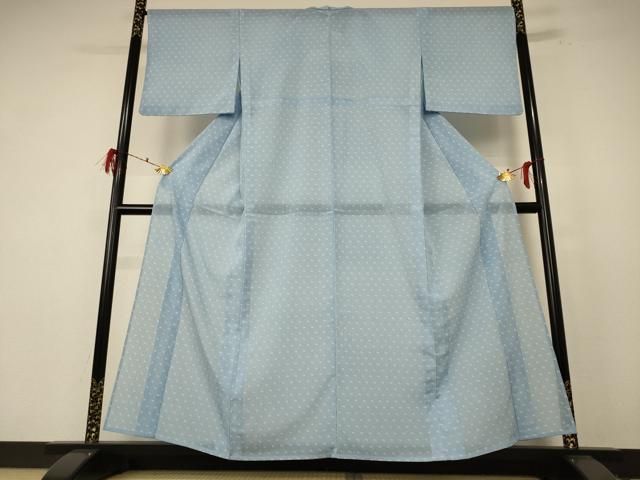 平和屋着物＊夏物 小紋 紗 舞花文 洗える着物 jd