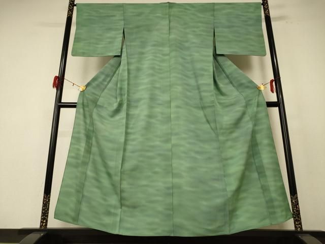 平和屋着物＊夏物 小紋 絽 霞文 暈し染め 正絹 jd