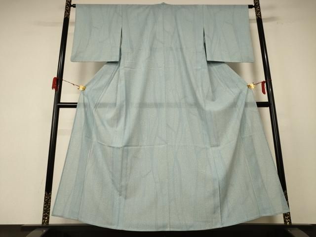 平和屋着物＊夏物 小紋 絽 枝葉文 洗える着物 ♥ jd