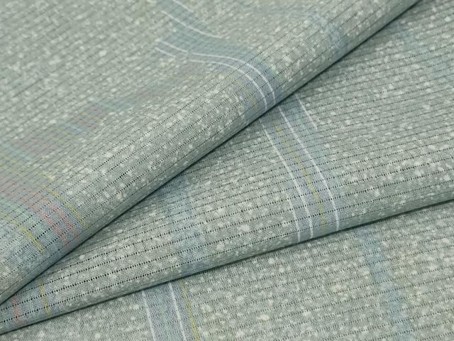 平和屋着物＊夏物 小紋 絽 枝葉文 洗える着物 ♥ jd