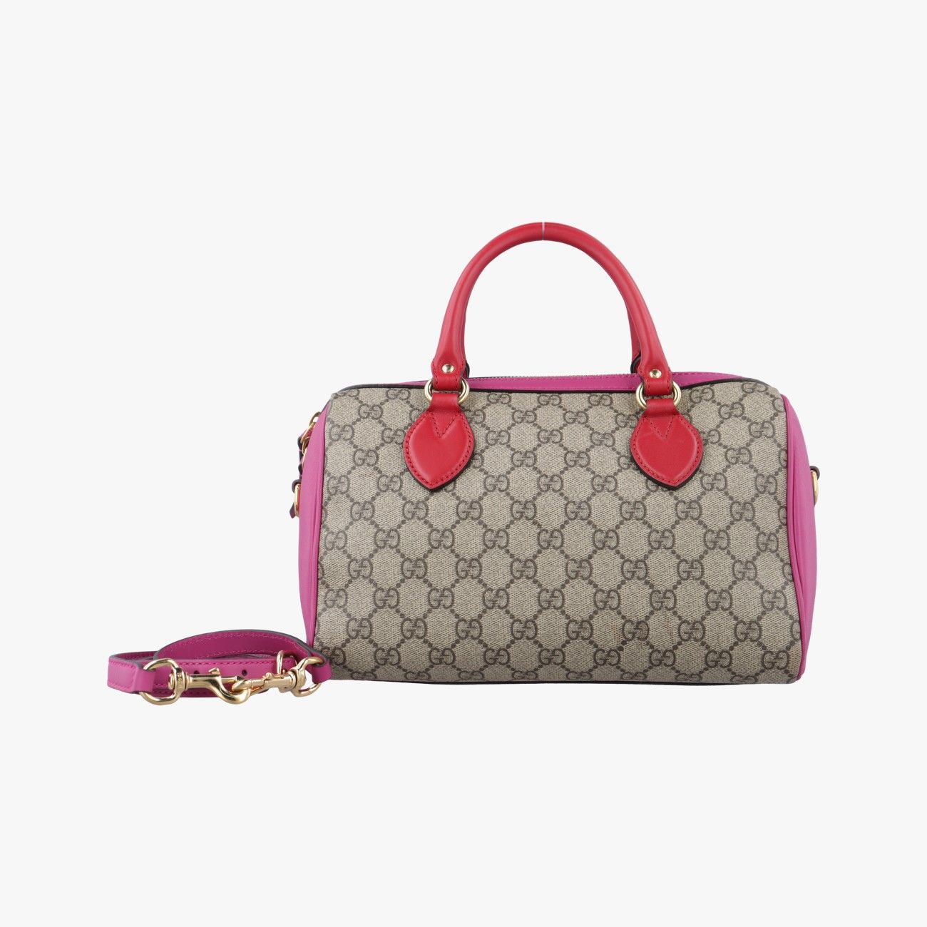 グッチGucciGGスプリーム ベージュ×マルチカラー PVCコーティングキャンバス×レザー 409529