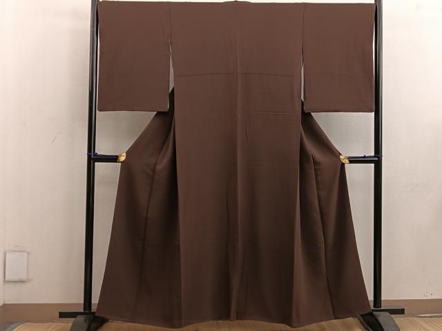 平和屋着物●上質な色無地 憲法色 正絹 mz