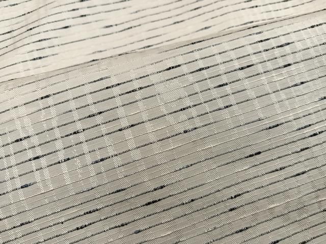 平和屋着物●上質な紬 横段文 正絹 mz