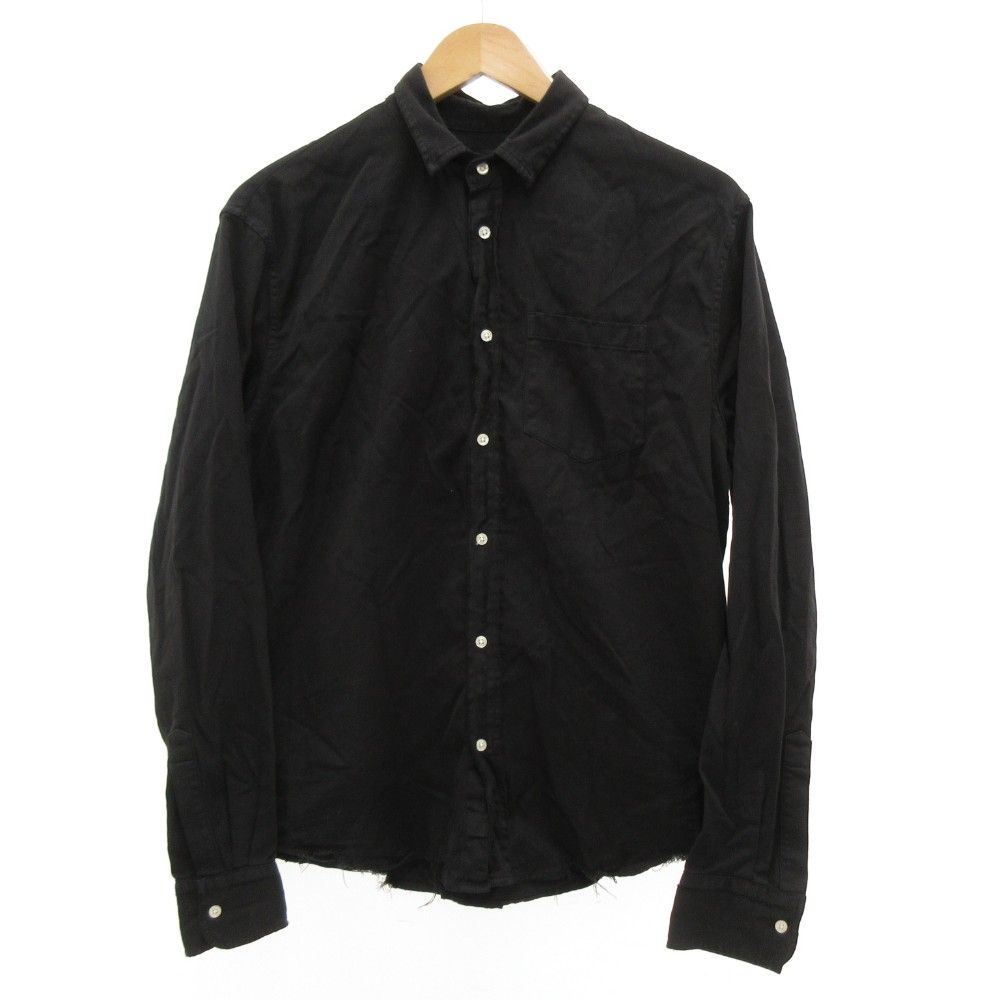 Frank & Eileen 黒 長袖シャツ Eileen, Sweatshirt Button-Up, Black | Frank & Eileen