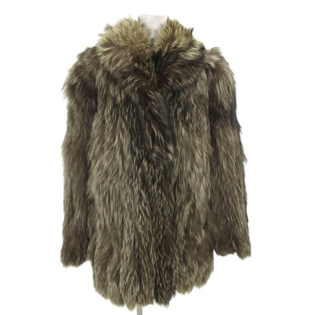 サガフォックス SAGA FOX 銀サガ フォックスファーコート 毛皮 ミドル