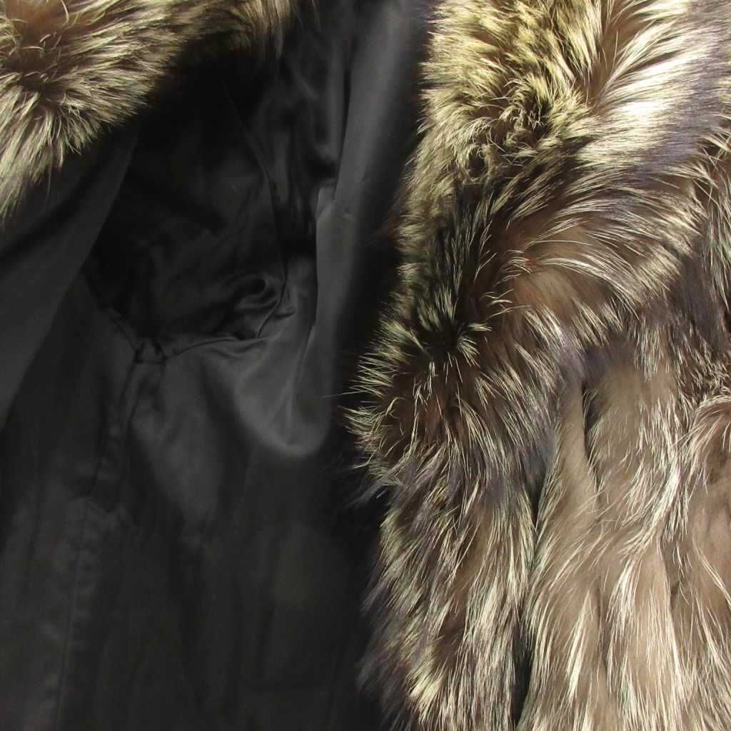 サガフォックス SAGA FOX 銀サガ フォックスファーコート 毛皮 ミドル