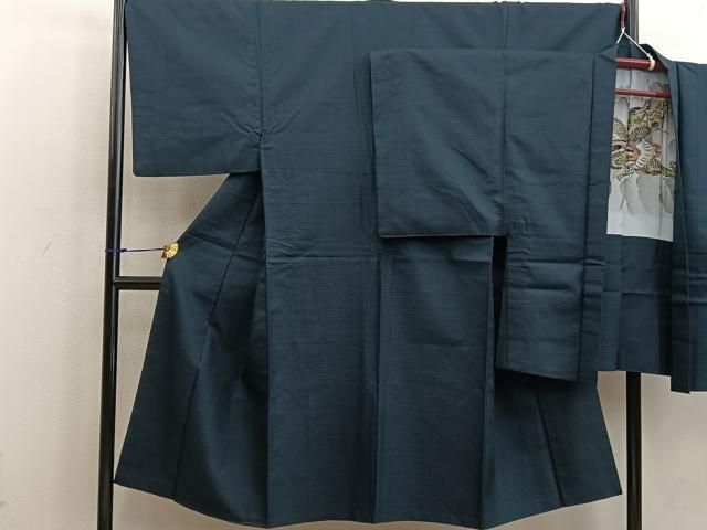 平和屋着物●男性　紬　アンサンブル　80亀甲　正絹　逸品　CAAZ3724yc 平和屋着物○男性 紬 アンサンブル 80亀甲 正絹 逸品 BAAW3483mz