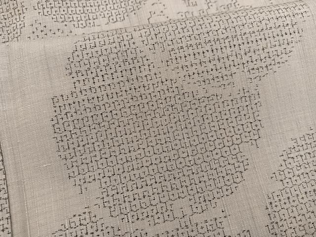 平和屋着物●本場真綿縢結城紬 80亀甲