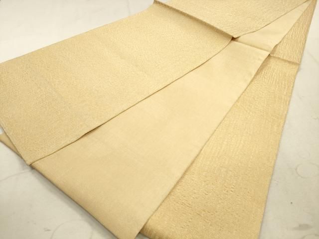 平和屋着物▽全通柄 本袋帯 スリーシーズン 春夏秋 櫛織 霞文 正絹