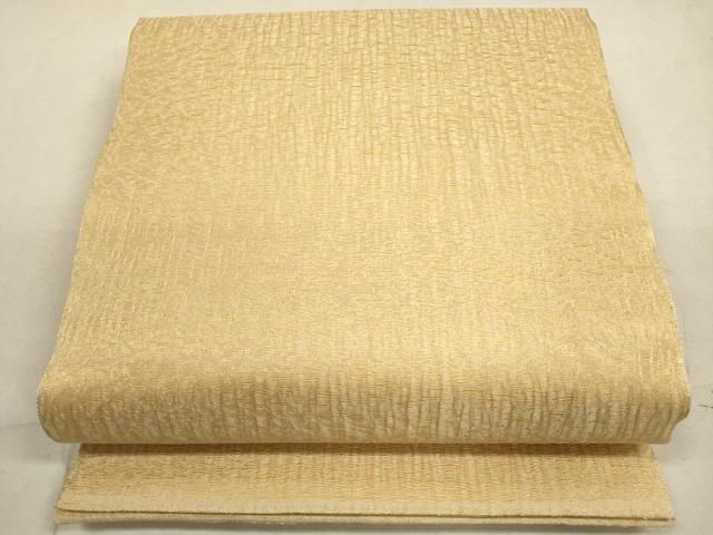 平和屋着物▽全通柄 本袋帯 スリーシーズン 春夏秋 櫛織 霞文 正絹