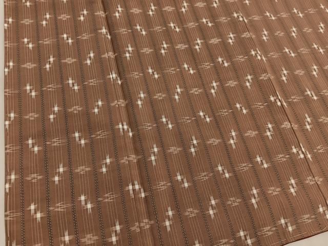 平和屋着物○上質な紬 本場琉球絣 大城工房 正絹 逸品 未使用