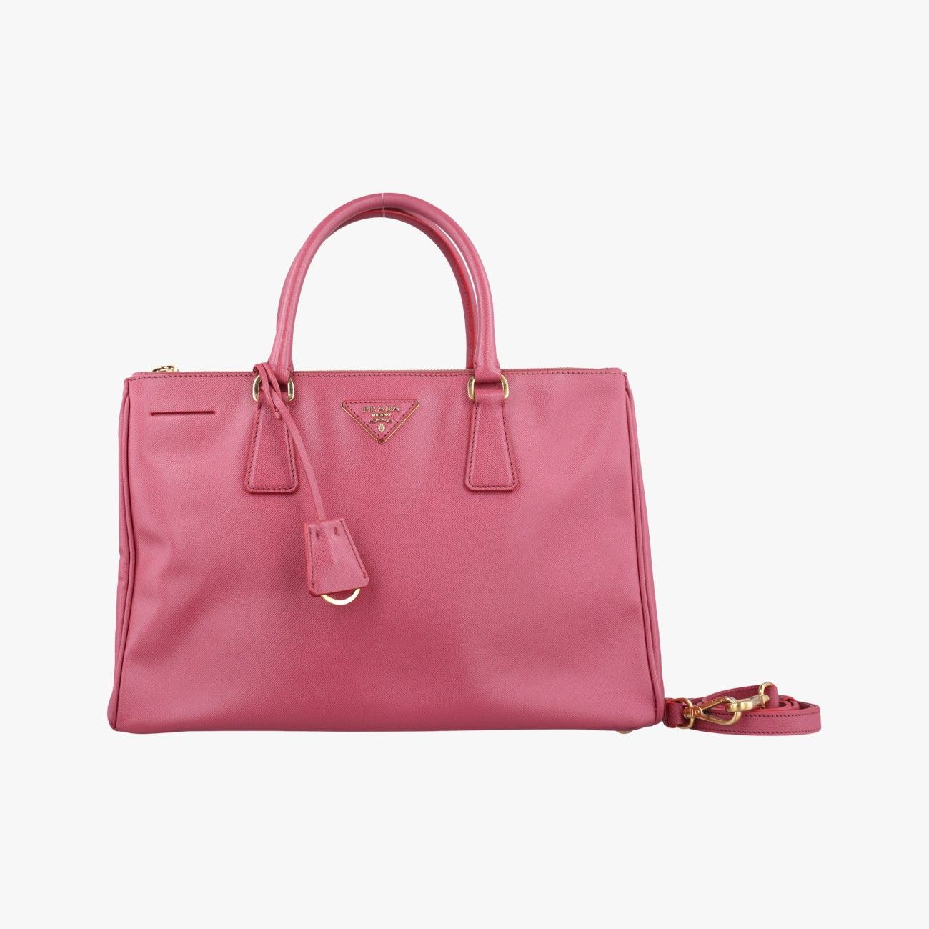 プラダPradaガレリア ローズ レッド サフィアーノレザー BN 2274 25