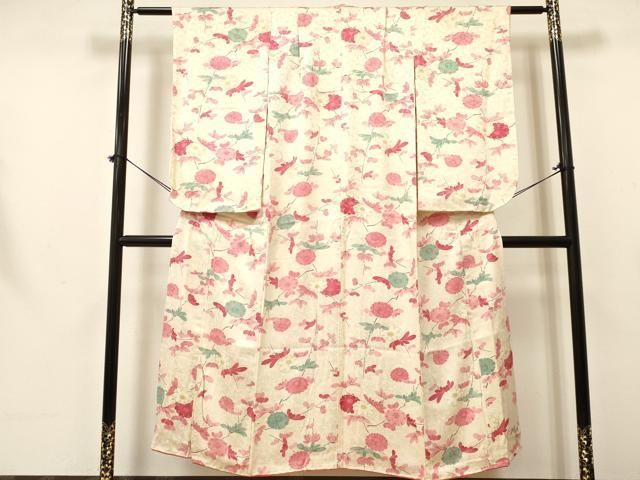 平和屋着物∵女の子 十三参り 子供 枝花文 金彩 ma