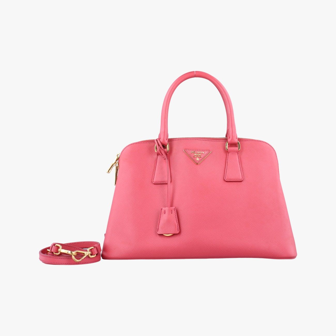 プラダPradaプロムナード ピンク サフィアーノレザー BL 0837 25