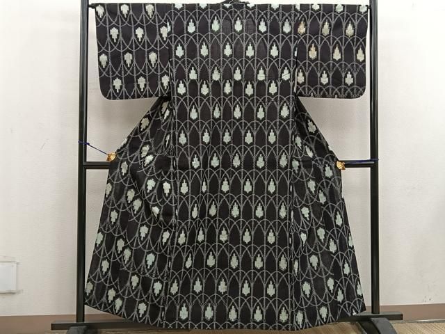 平和屋着物○久留米絣 単衣 幾何学文 綿 逸品 BAAW3504mz - メルカリ